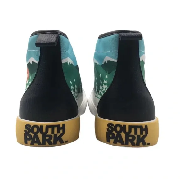 🎮South Park High-Top Sneakers Mens Size 10.5 Ground Up Cartoon Streetwear Shoes